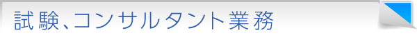 試験、コンサルタント業務